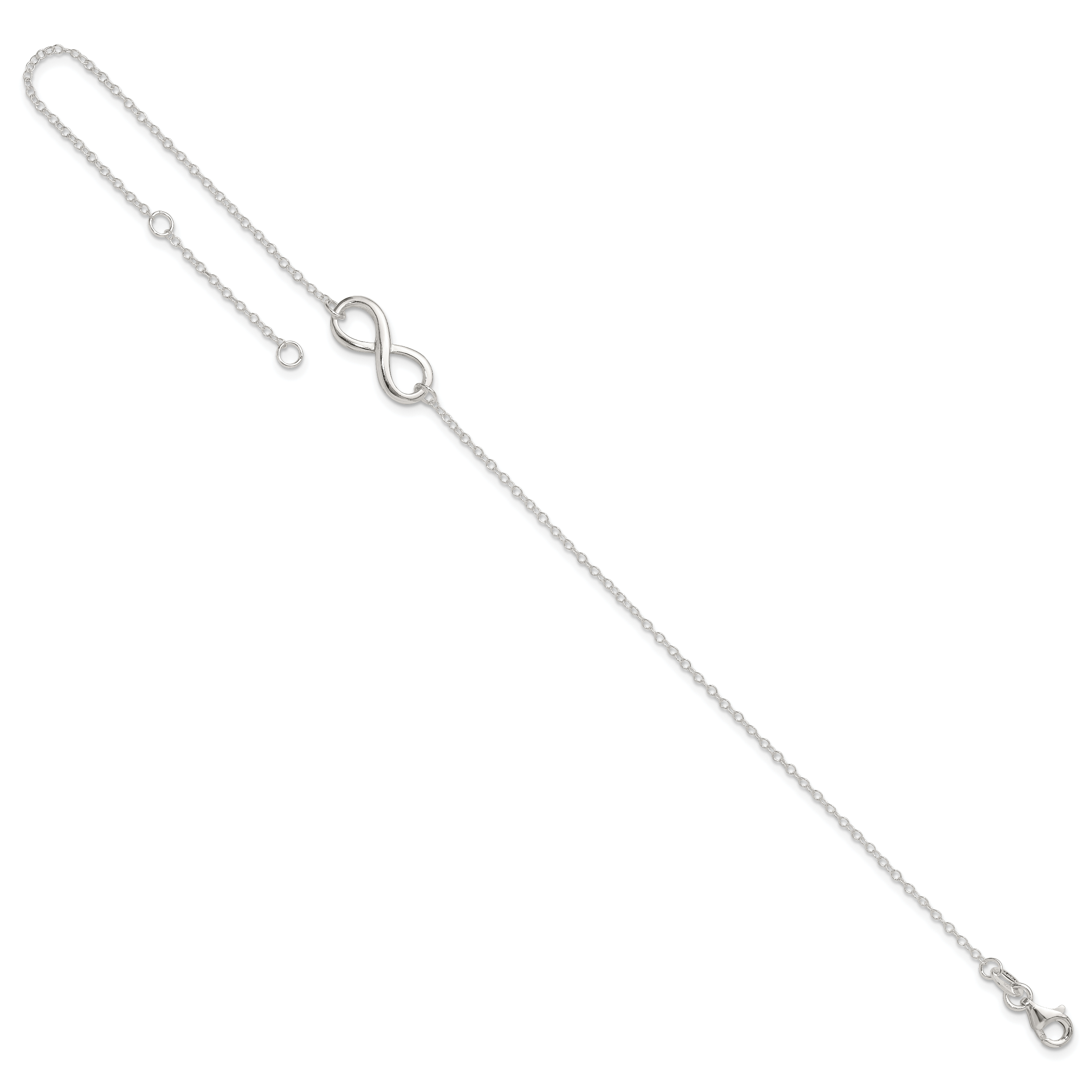 Sterling Silver Infinity Plus Extender - Total Anklet