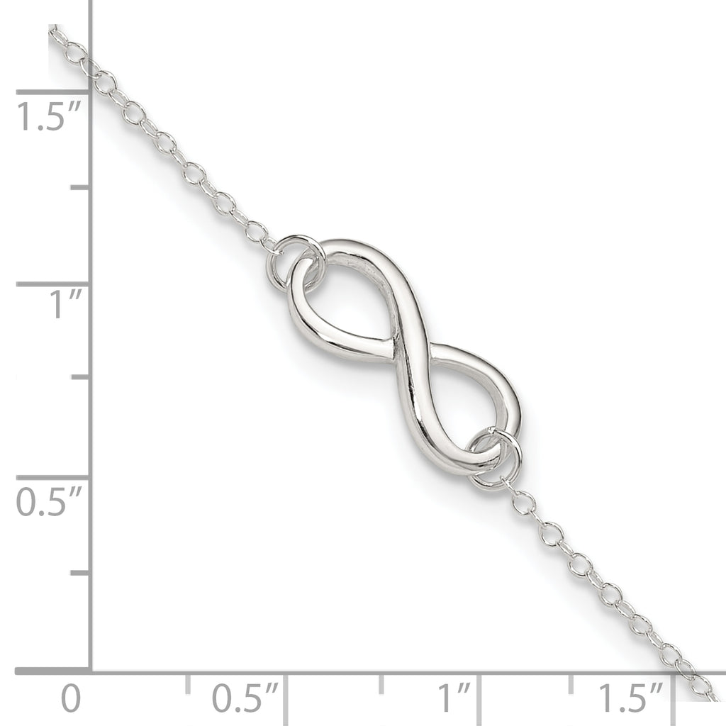 Sterling Silver Infinity Plus Extender - Total Anklet