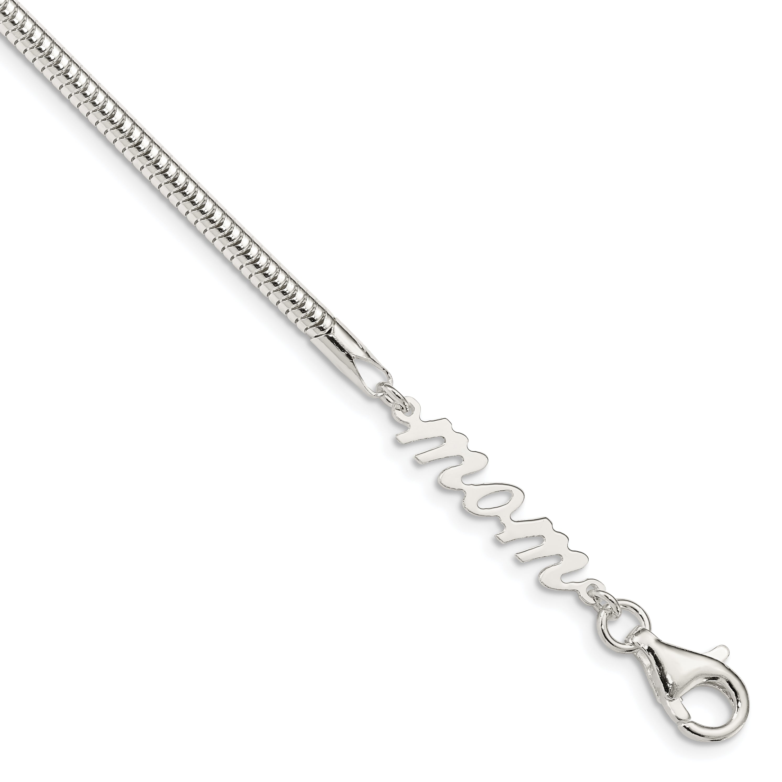 Sterling Silver MOM Bracelet Main image