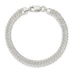 Sterling Silver Polished Fancy Link Bracelet