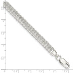 Sterling Silver Polished Fancy Link Bracelet
