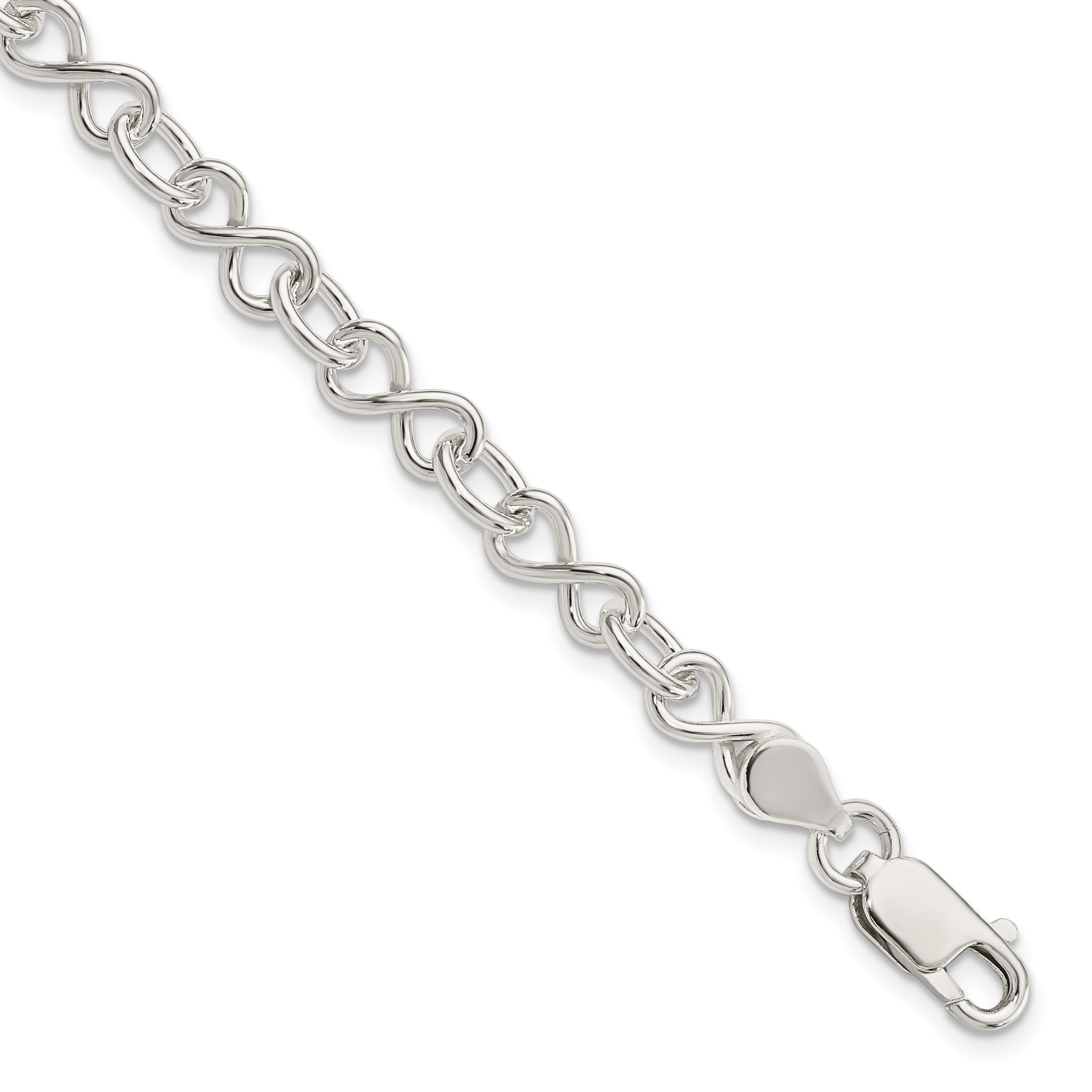 Sterling Silver Polished Fancy Link Bracelet Main image