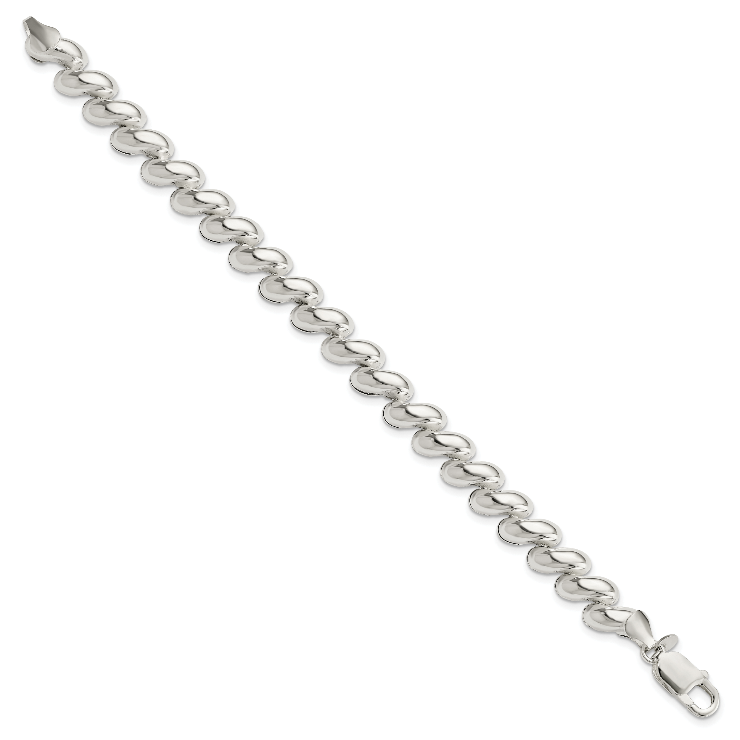 Sterling Silver Fancy Polished San Marco Bracelet