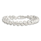 San Marco Link Bracelet in Sterling Silver, 9.4mm, 7.5 Inch - Sophia Jewelers