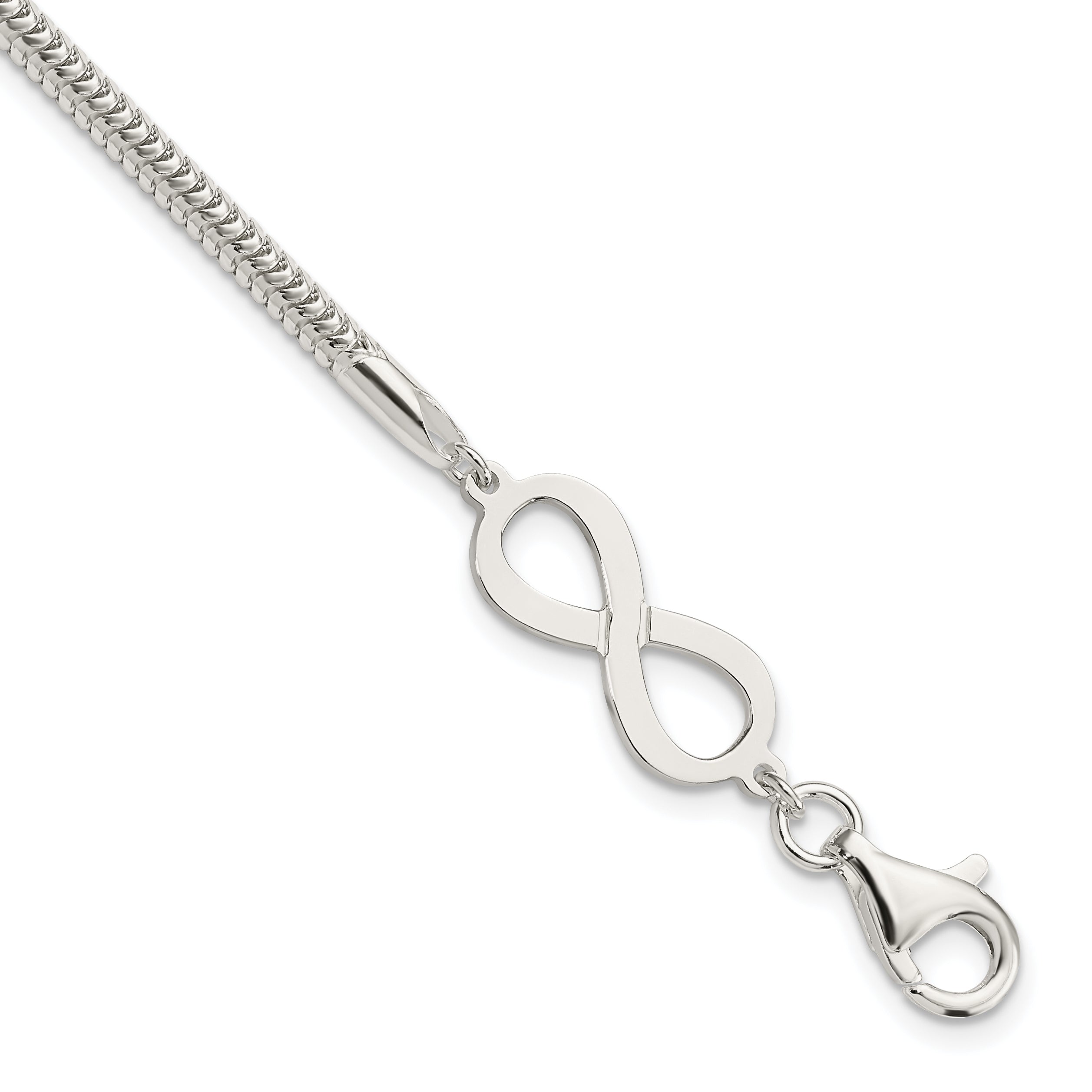 Sterling Silver Infinity Symbol Bracelet Main image