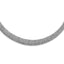Sterling Silver Rhodium-plated Fancy Domed Necklace