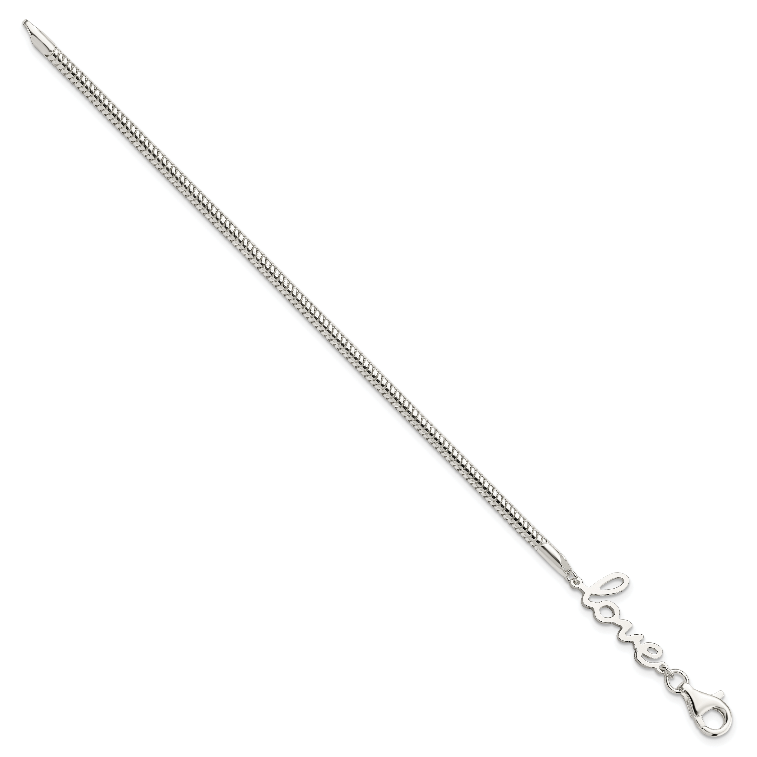 Sterling Silver LOVE Bracelet Secondary image