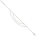 Sterling Silver Multi-Strand 9 inch Plus 1 inch Extender - Total 10 inch Anklet
