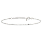 Sterling Silver Twisted Serpentine Chain 9 inch Plus 1.5 inch Extender - Total 10.5 inch Anklet