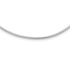 Sterling Silver Round 2mm With 2in. Ext Neckwire Chain