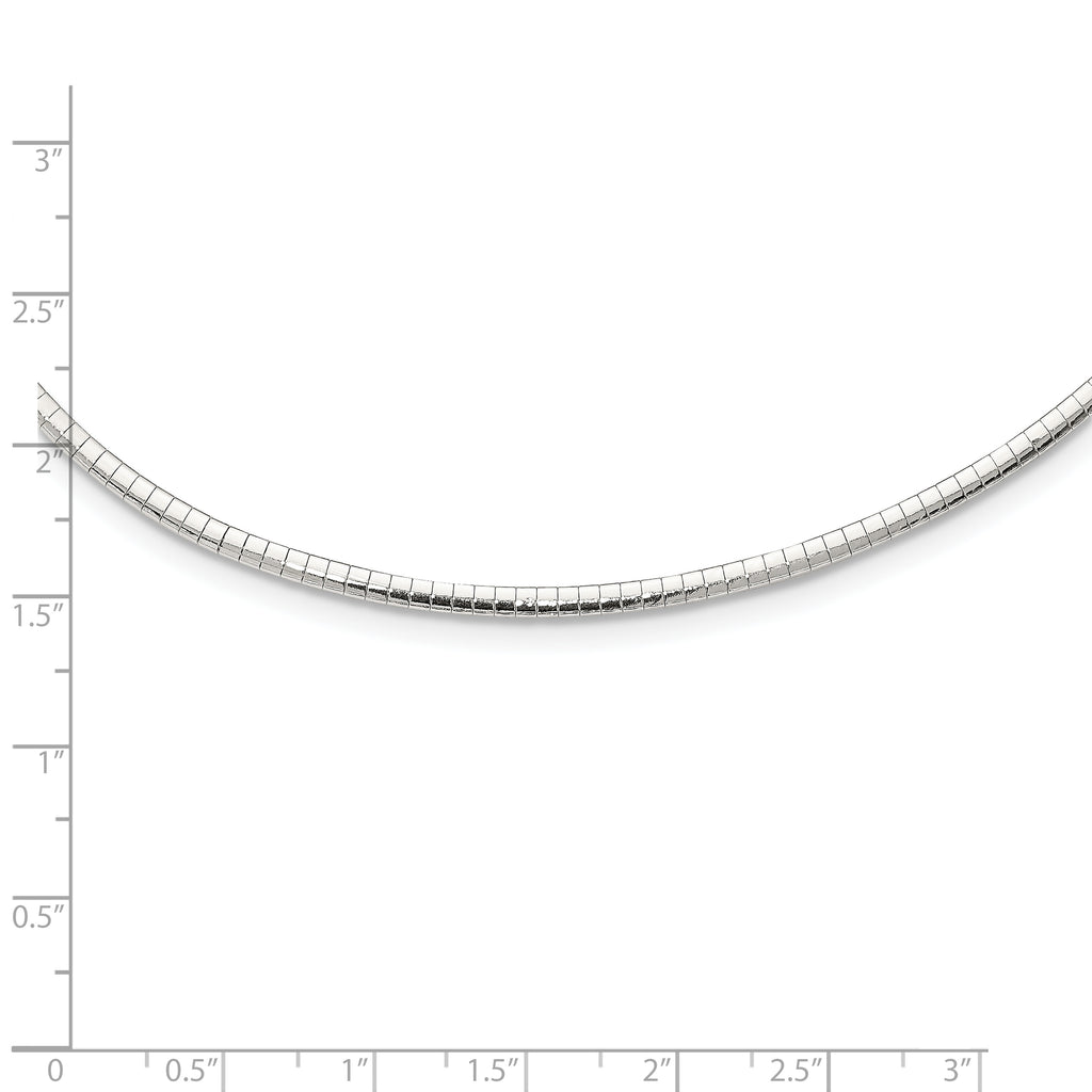 Sterling Silver 3mm Cubetto Necklace