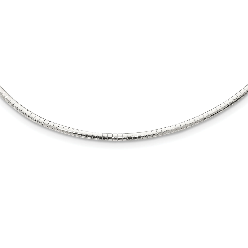 Sterling Silver 3mm Cubetto Necklace