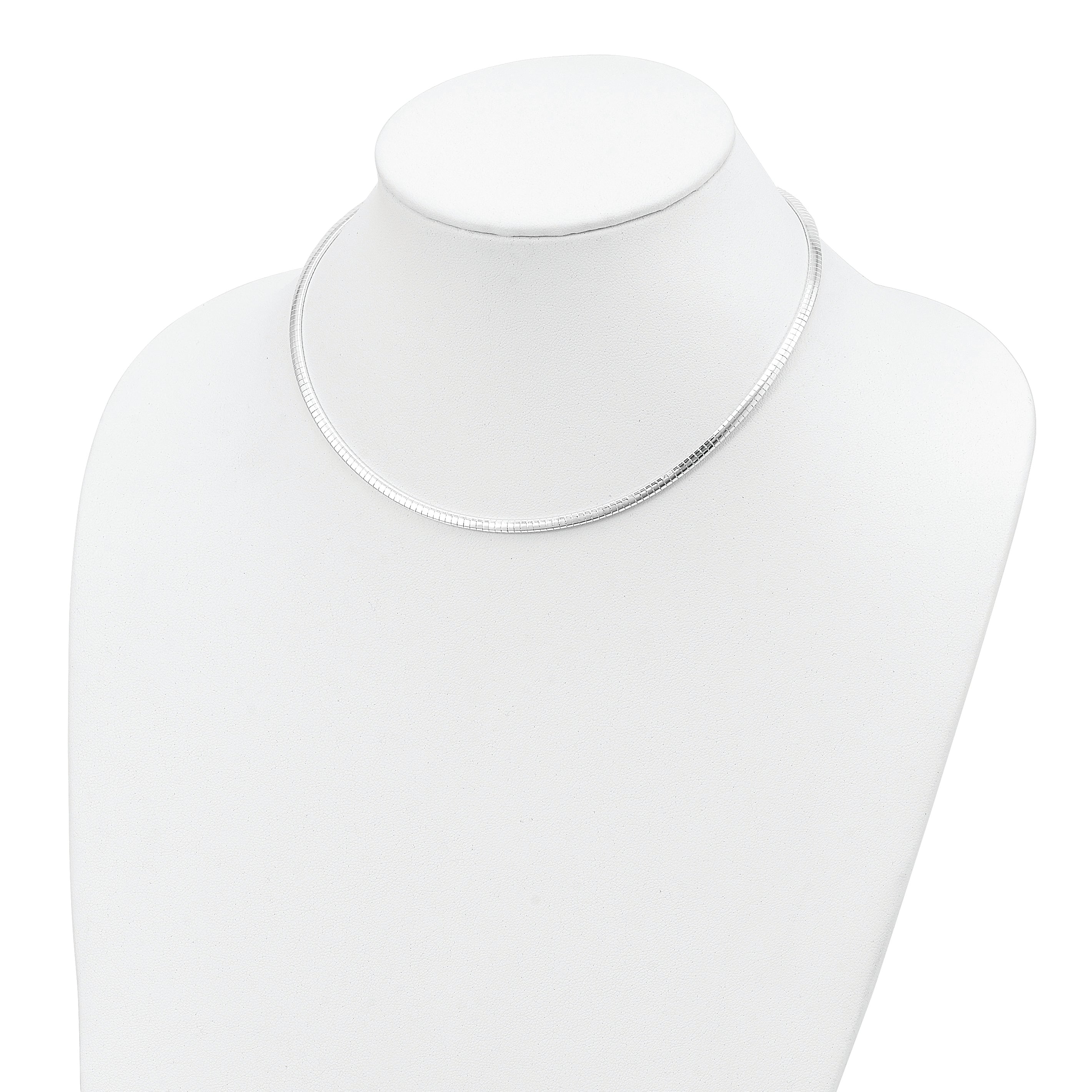 Sterling Silver 3.25mm With 2in. Ext Cubetto Chain