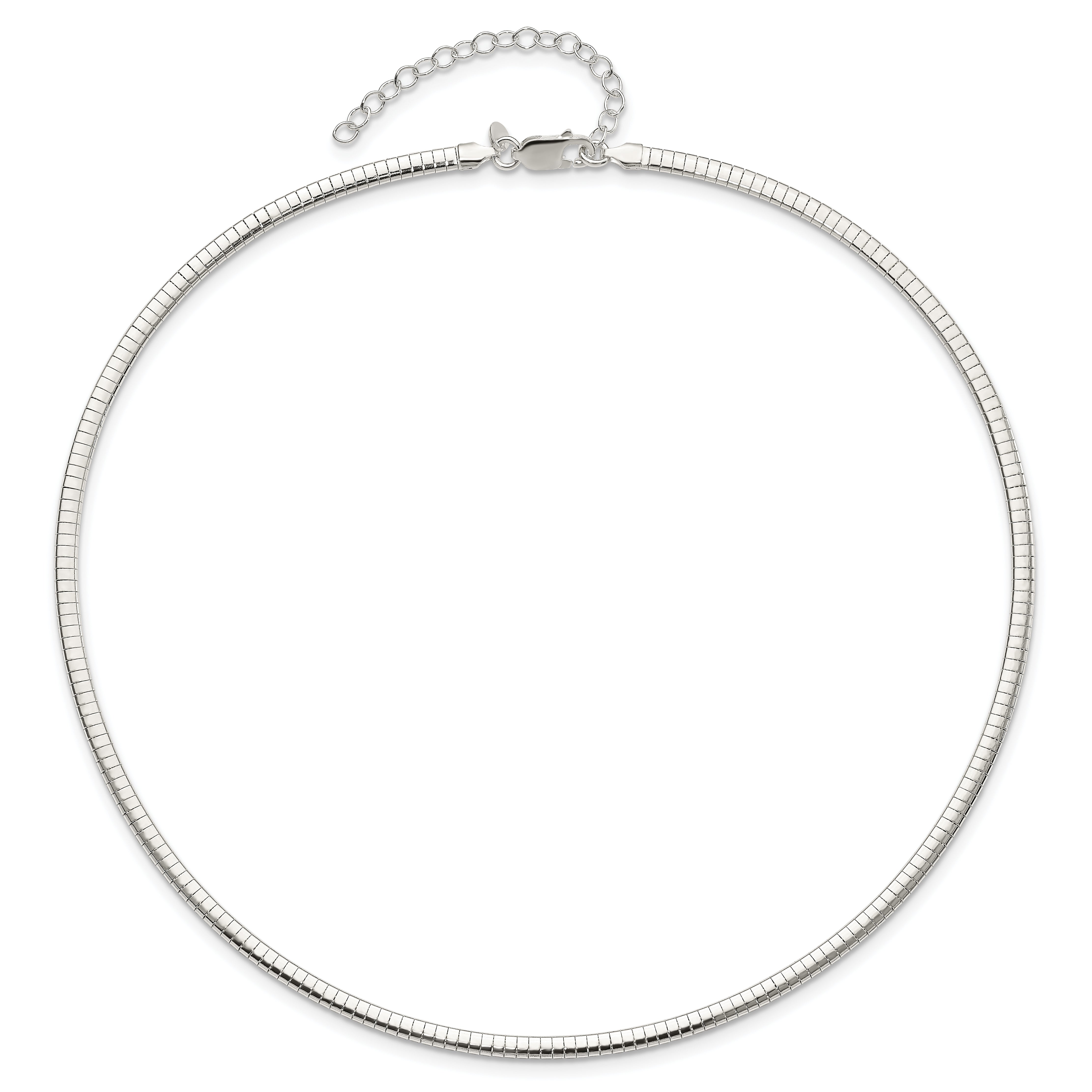 Sterling Silver 3.25mm With 2in. Ext Cubetto Chain Secondary image