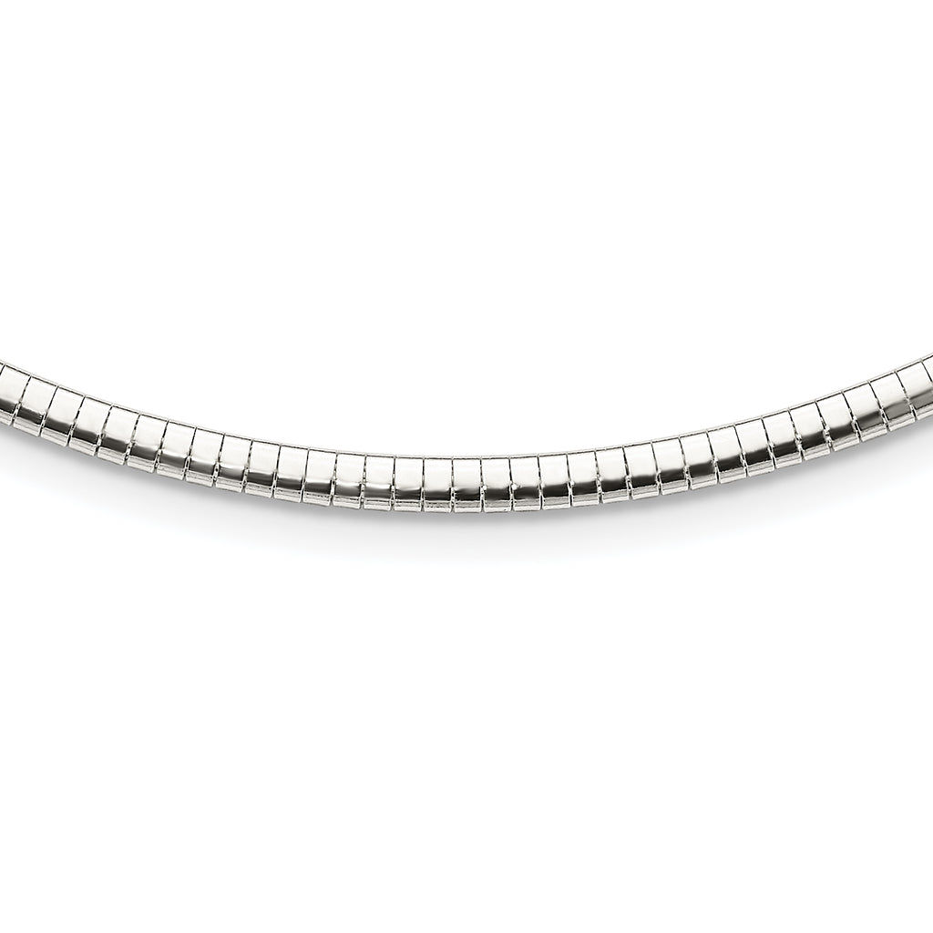 Sterling Silver 3.25mm With 2in. Ext Cubetto Chain