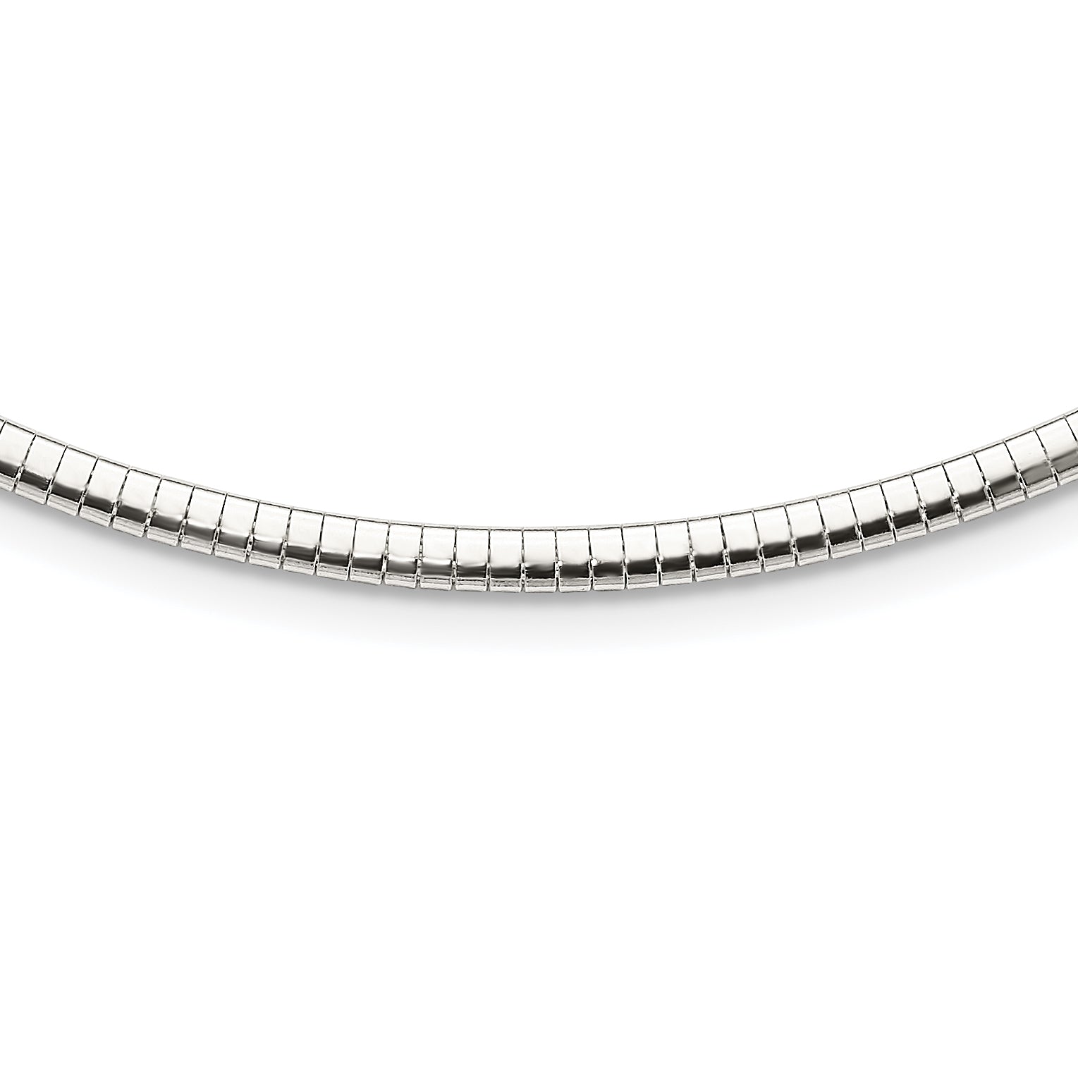 Sterling Silver 3.25mm With 2in. Ext Cubetto Chain