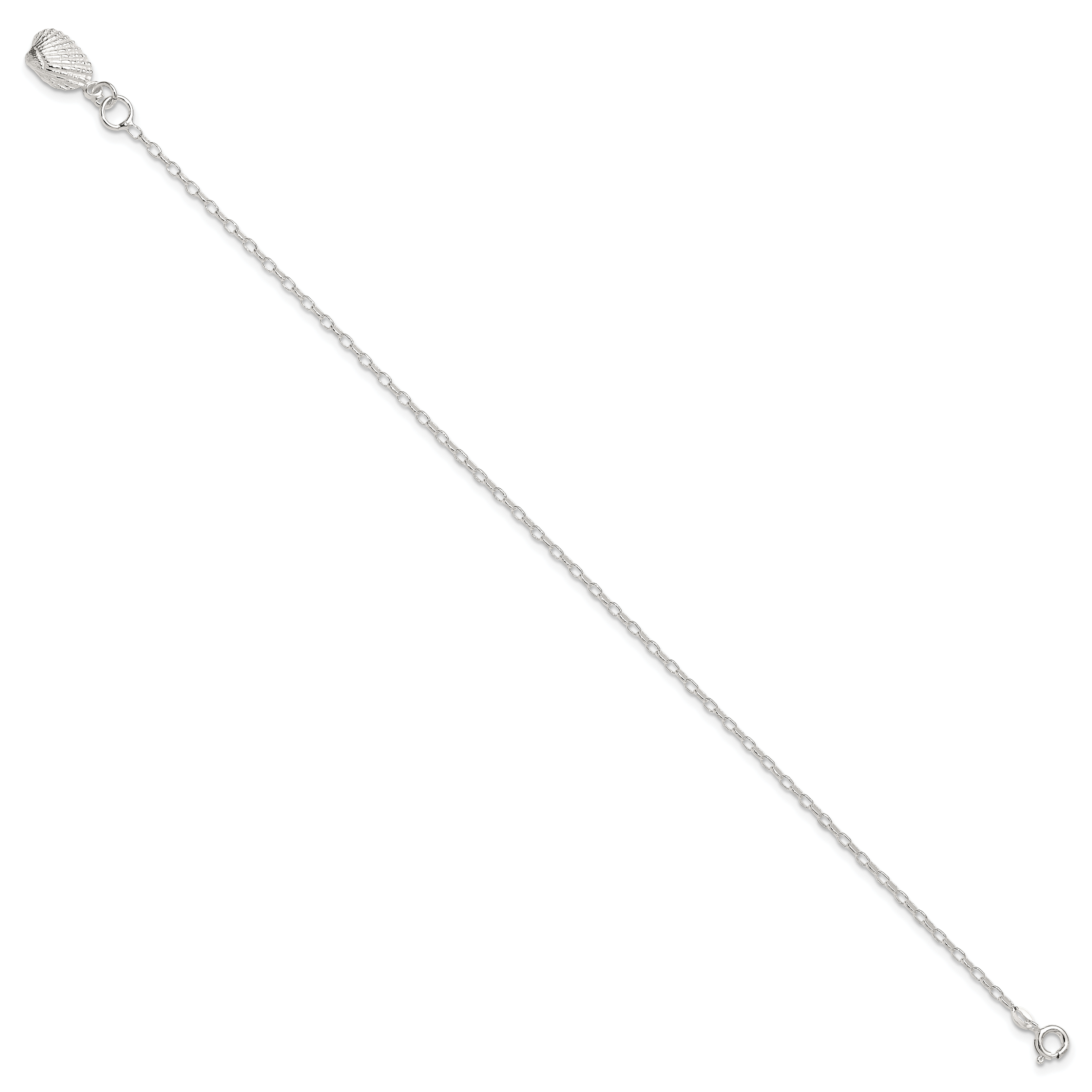 Sterling Silver Shell Anklet Secondary image