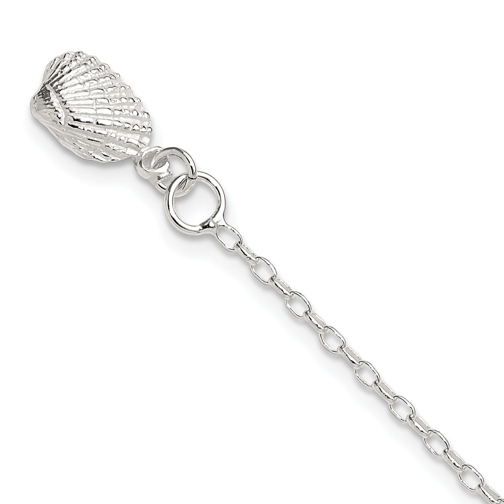 Sterling Silver Shell Anklet Main image