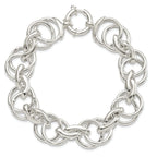 Sterling Silver Polished Fancy Link 8.5 inch Bracelet