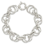 Sterling Silver Polished Fancy Link 8.5 inch Bracelet