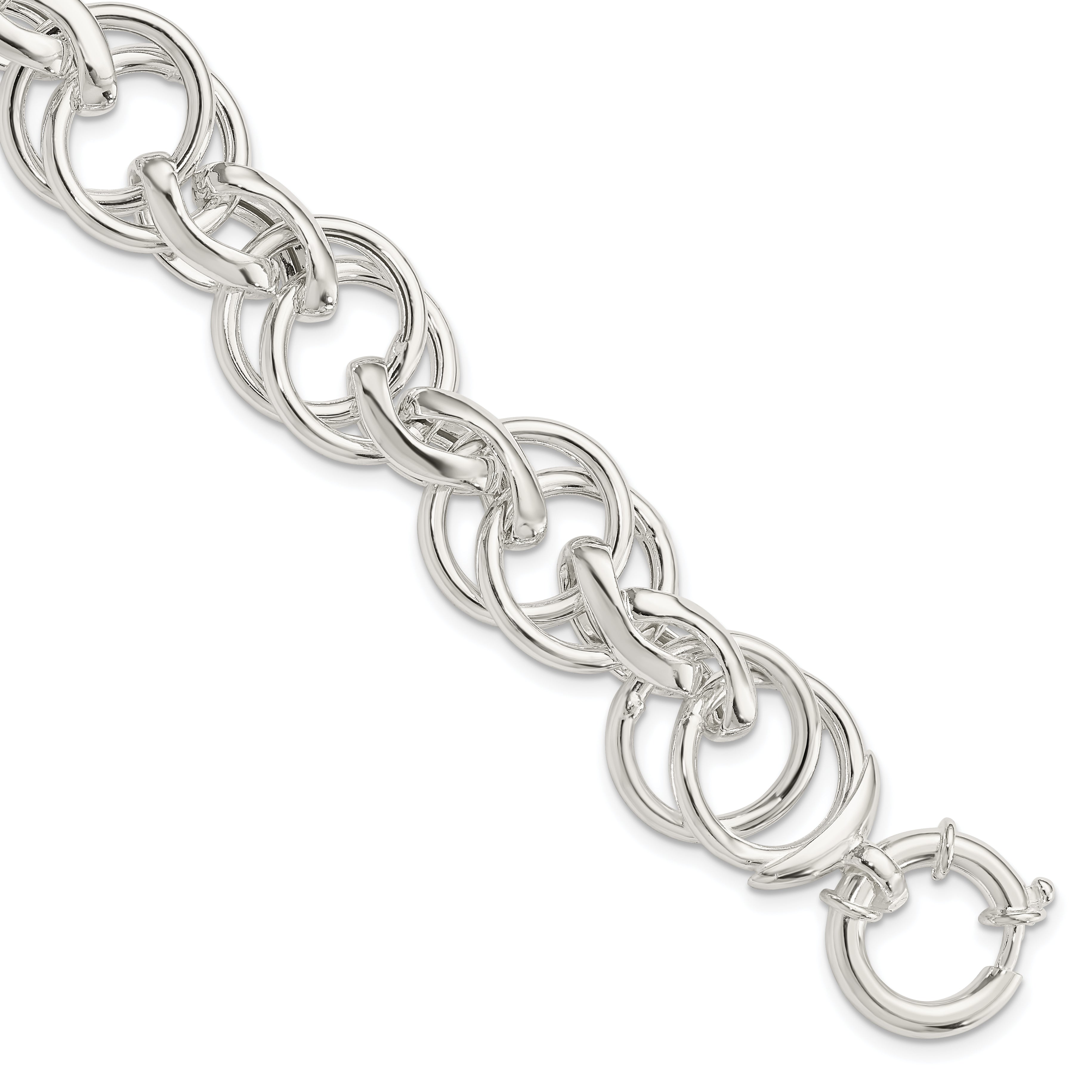 Sterling Silver Polished Fancy Link 8.5 inch Bracelet Main image