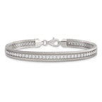 Cubic Zirconia Tennis Bracelet in Sterling Silver, 6.08mm, 7.5 Inch - Sophia Jewelers
