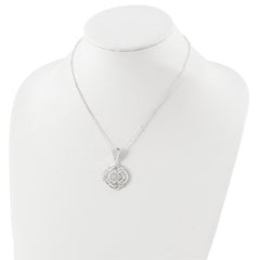 Sterling Silver Diamond Cut Fancy Necklace