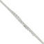 Sterling Silver Polished 3-Strand 7.5in Bracelet
