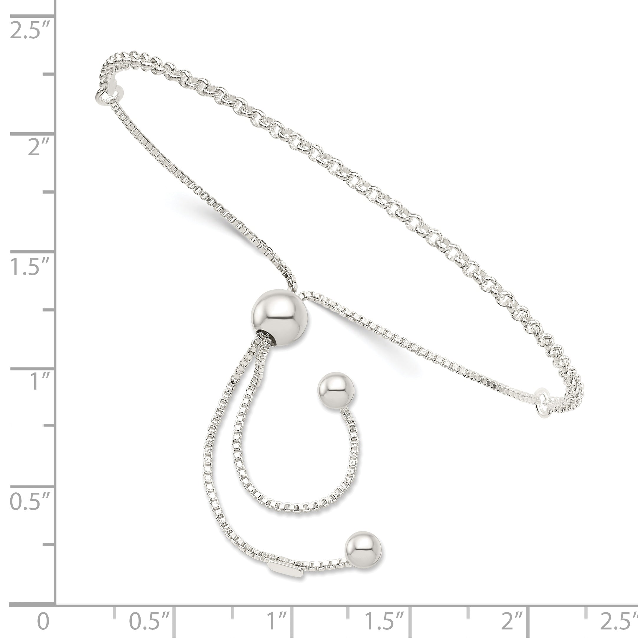 Sterling Silver Adjustable Bracelet Secondary image