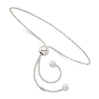 Sterling Silver Beaded Adjustable Bracelet