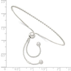 Sterling Silver Beaded Adjustable Bracelet