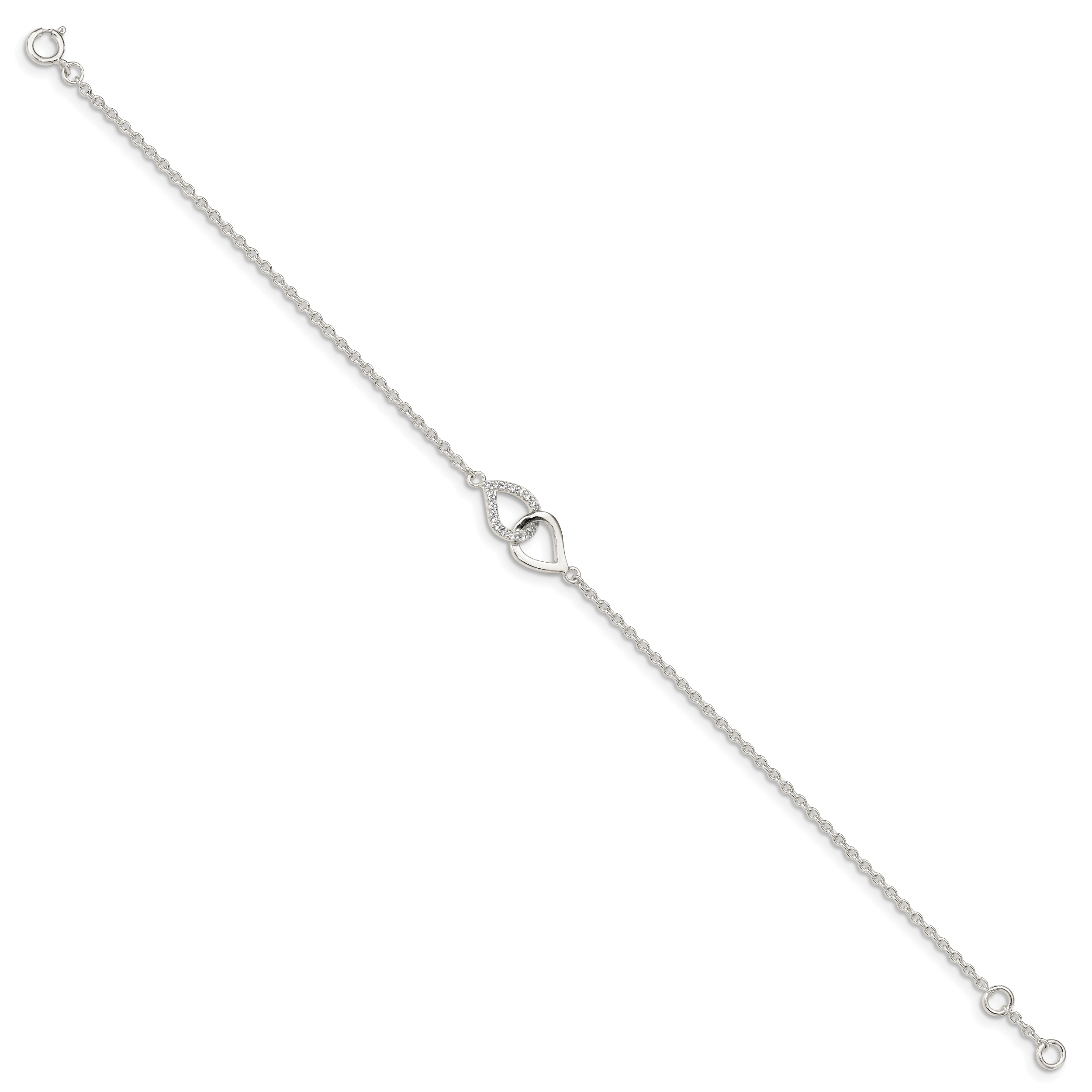 Sterling Silver CZ Bracelet Secondary image