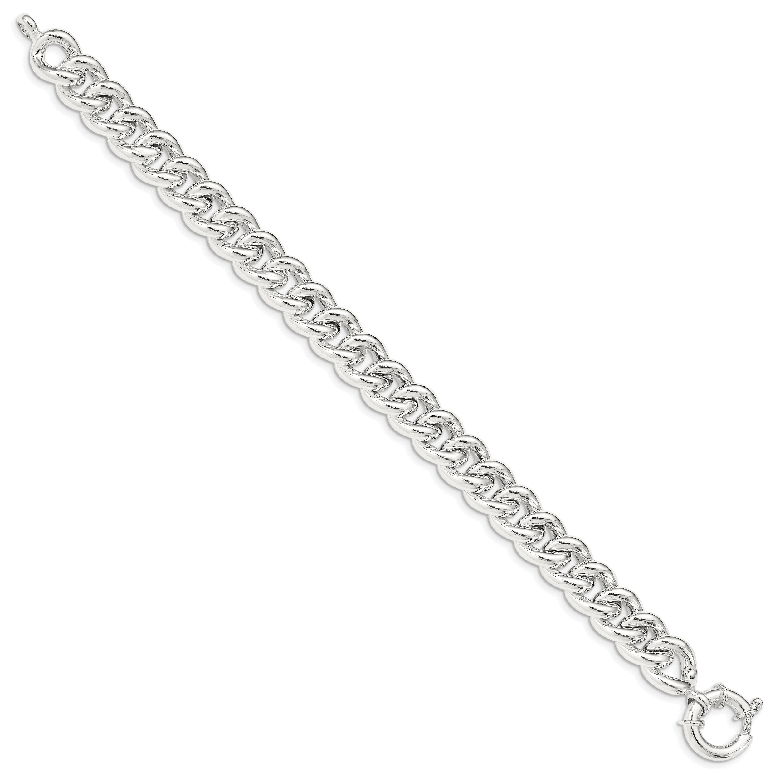 Sterling Silver Polished Curb Link Bracelet Secondary image