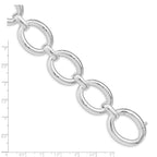Sterling Silver Polished Large Link Bracelet