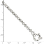 Sterling Silver Polished Rolo Fancy Bracelet