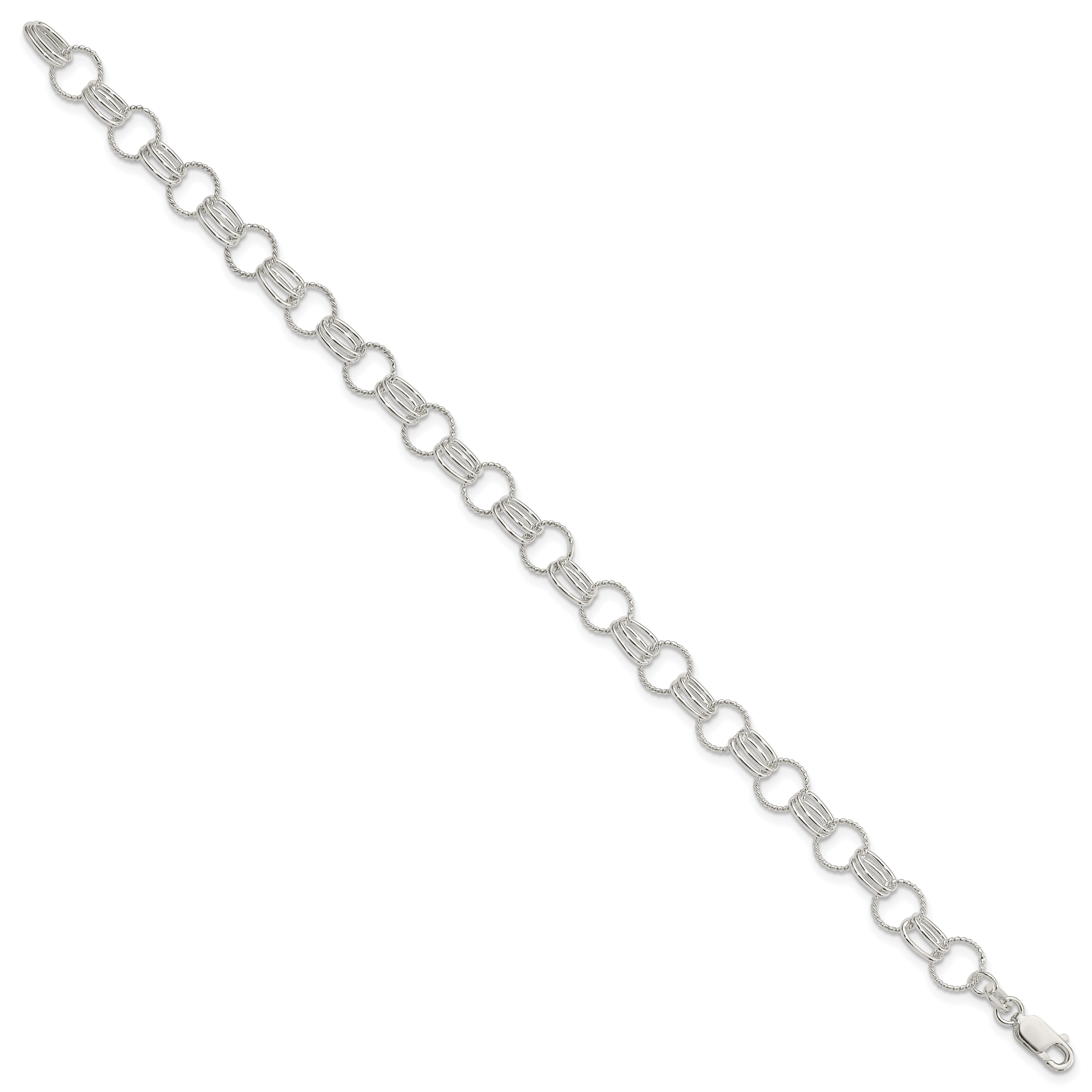 Sterling Silver Link Bracelet Secondary image