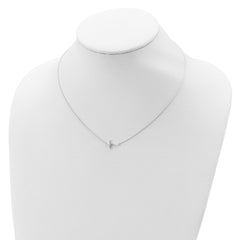 Sterling Silver CZ Cross Necklace
