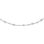 Sterling Silver Rhodium-plated White Topaz Station Necklace