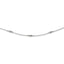 Sterling Silver Rhodium-plated Diamond-cut Oval Beads With 3in ext Choker