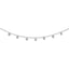 Sterling Silver Rhodium-plated CZ With  4in ext. Choker