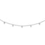 Sterling Silver Rhodium-plated CZ 12.5in With 2in ext Choker Necklace