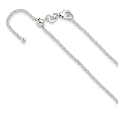 Sterling Silver Polished Adjustable Necklace