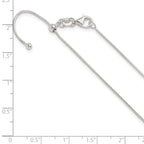 Sterling Silver Polished Adjustable Necklace