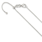 Sterling Silver Polished Adjustable Necklace