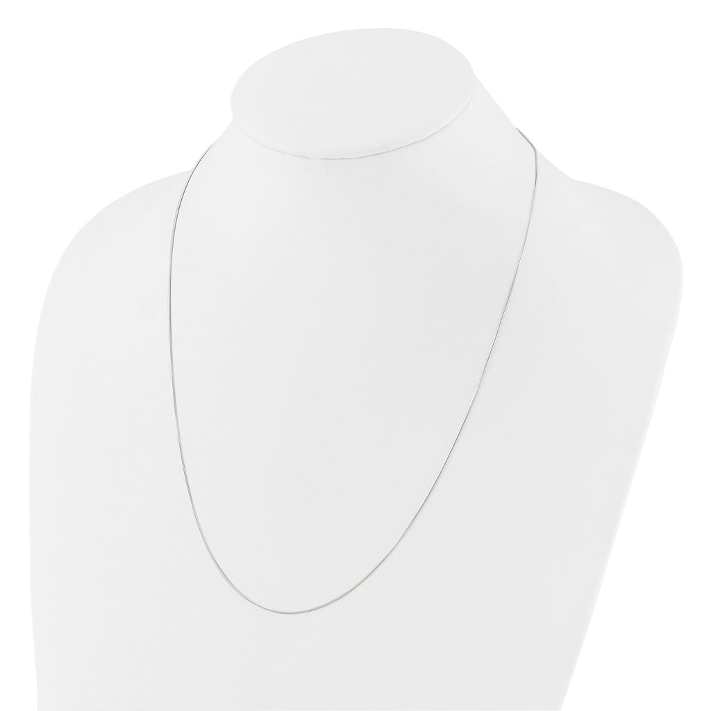 Sterling Silver Polished Adjustable Necklace