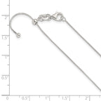 Sterling Silver Polished Adjustable Necklace