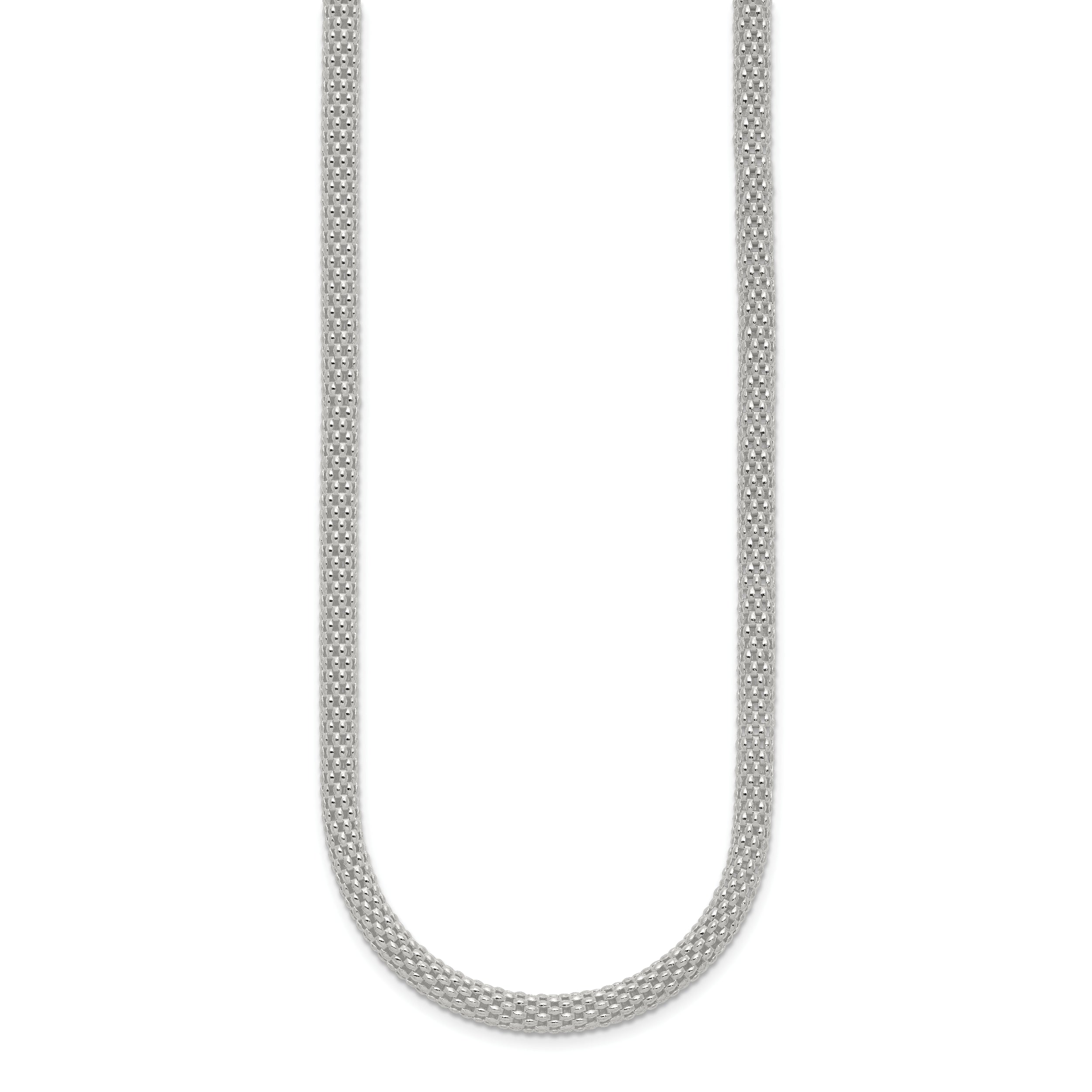 Sterling Silver 4.5mm Corona Chain Necklace
