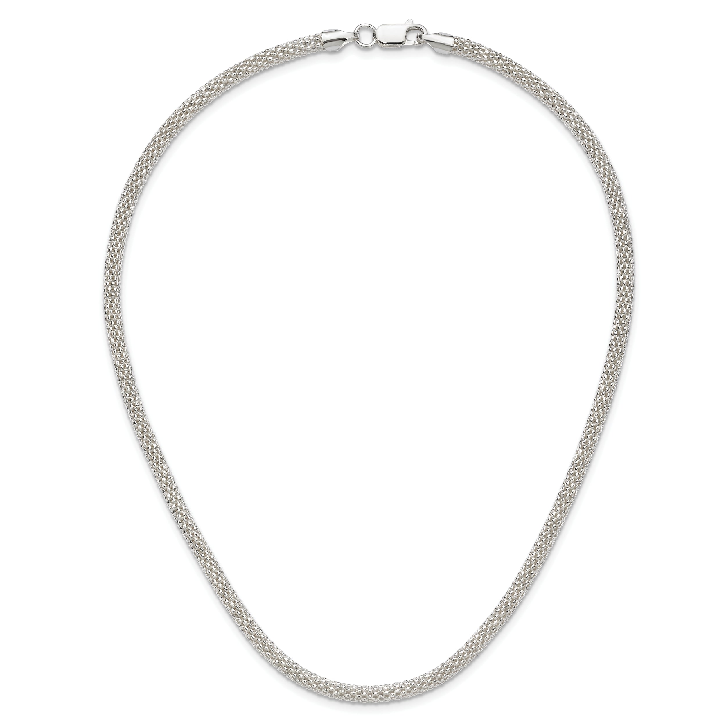 Sterling Silver 4.5mm Corona Chain Necklace