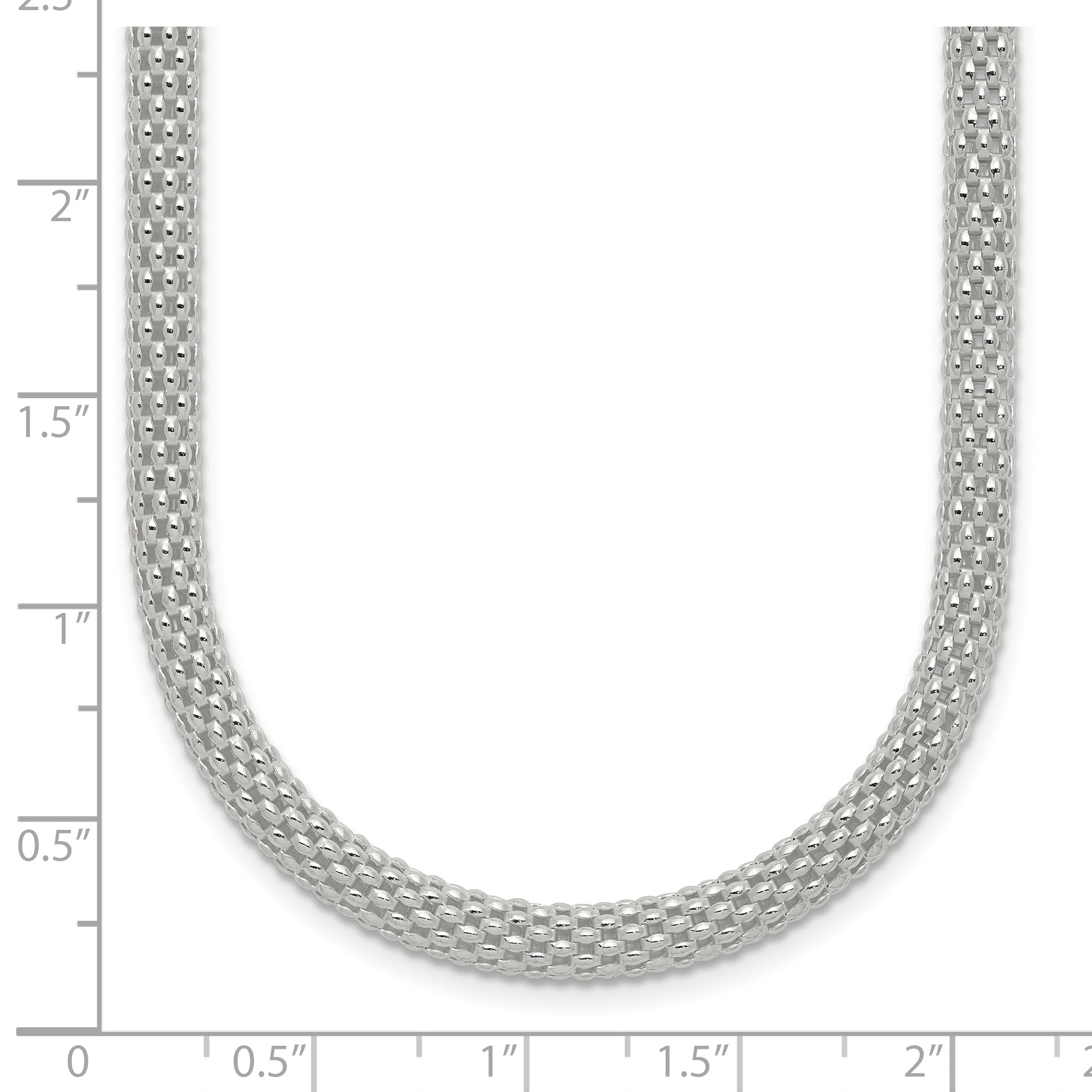 Sterling Silver 4.5mm Corona Chain Necklace