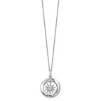 Sterling Silver Enamel YOU ARE MY SUNSHINE Crystal Sun Necklace